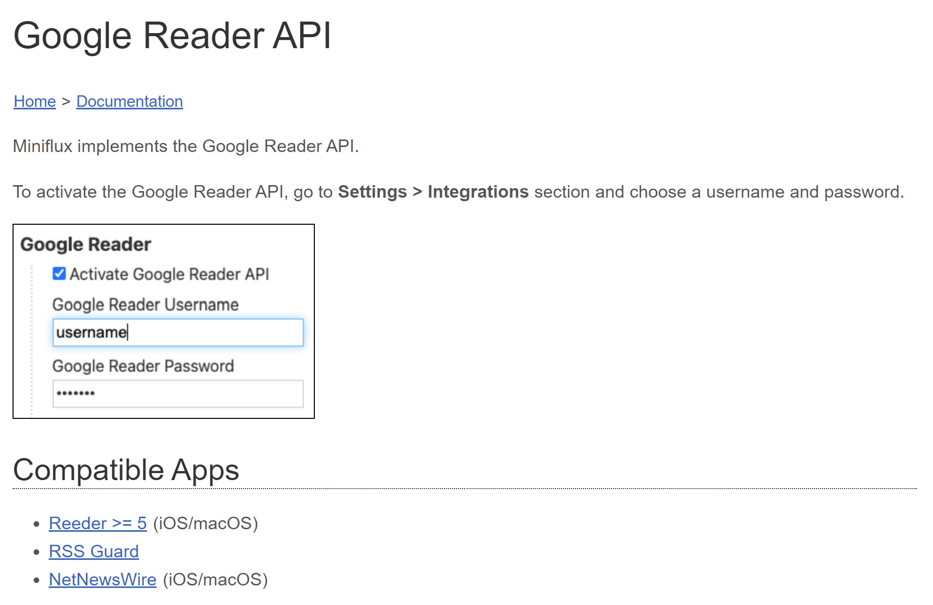 Google Reader API